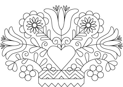pennsylvania dutch hex sign coloring pages - photo #25