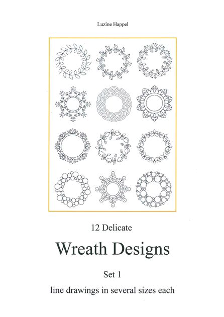 12 Delicate Wreath Designs Set 1
