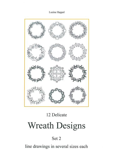 12 Delicate Wreath Designs Set 2
