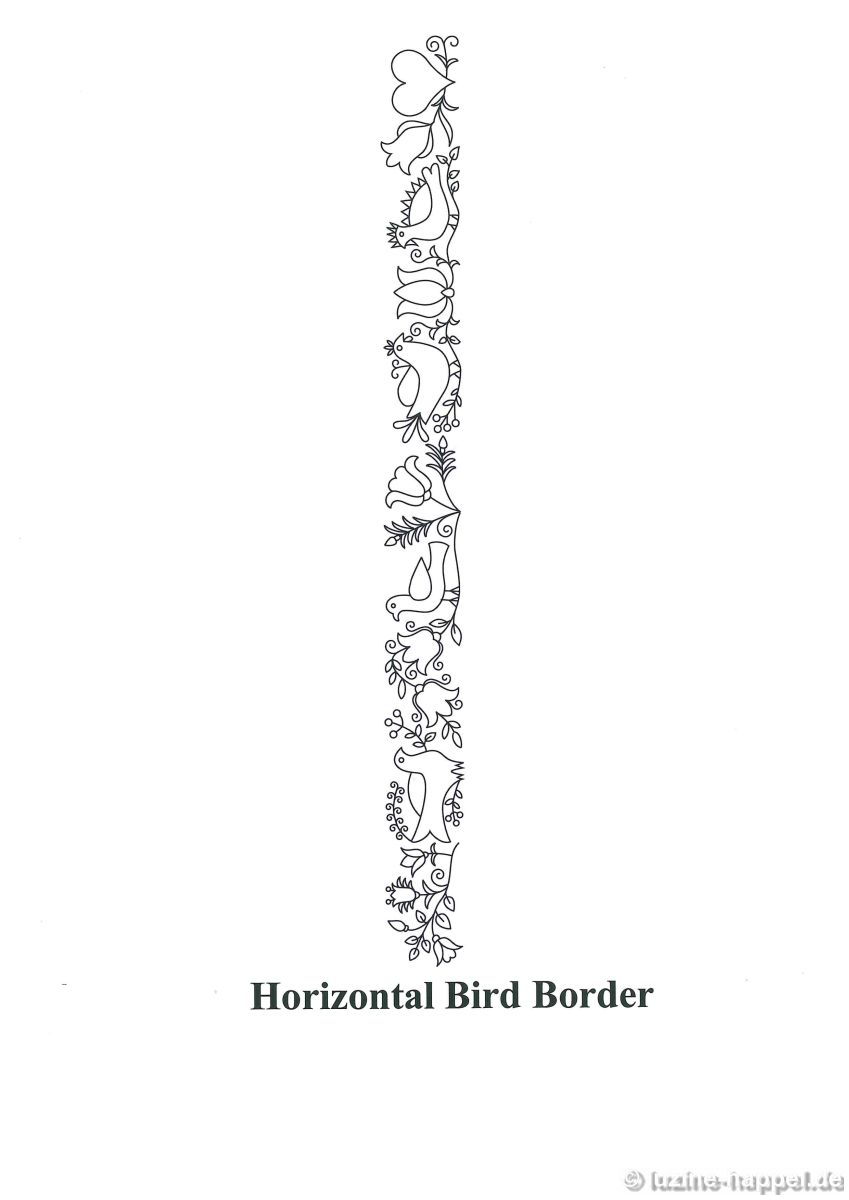 Horizontal Bird Border