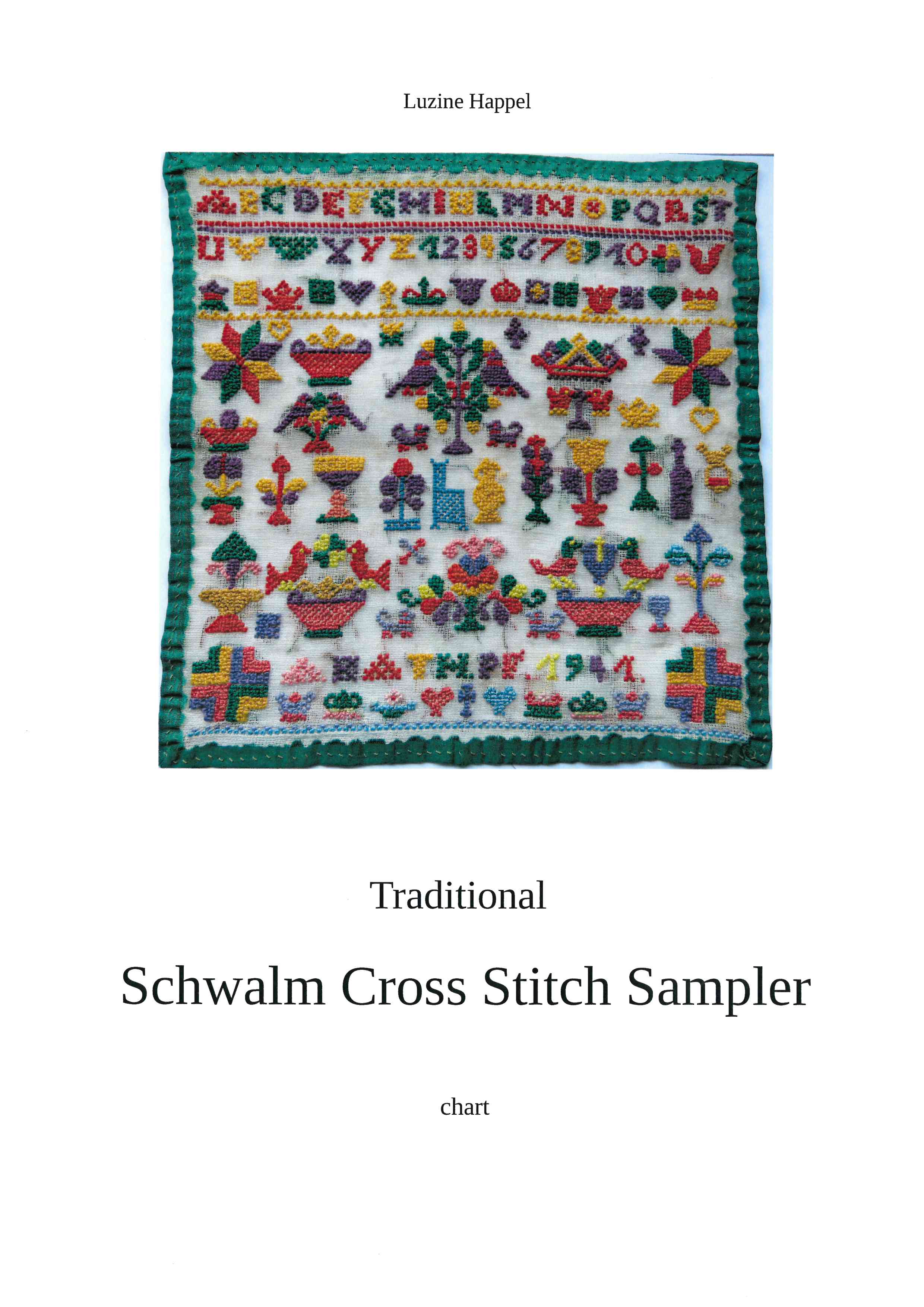 Traditional Schwalm Cross Stitch Sampler